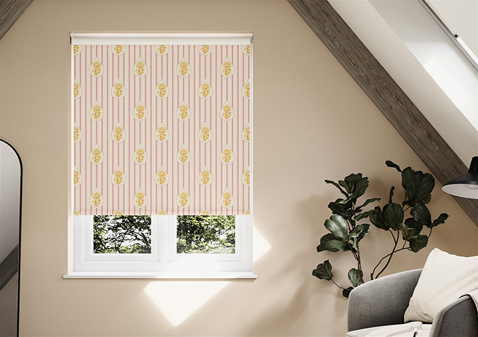Petal & Block Bolli Stripe, Marigold - Twist & Fit Roller Blind - Image 3